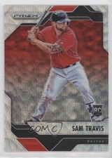 2017 Panini Chronicles Prizm Blue Wave Prizm 75/199 Sam Travis #25 in5