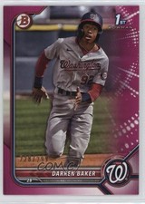 2022 Bowman Prospects Fuchsia Border /299 Darren Baker #BP-131 13c1