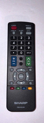 Sharp GB244WJSA OEM Remote Control Black - BRAND NEW!