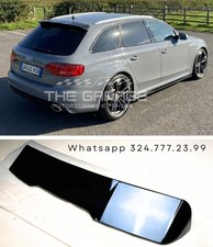 Spoiler Tetto RS4 Design per AUDI A4 B8 Avant (2008-2015) Alettone Nero Lucido