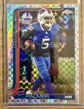 2025 TOPPS CHROME 🔥 JOSHUA PALMER XFractor Refractor - Bills Football