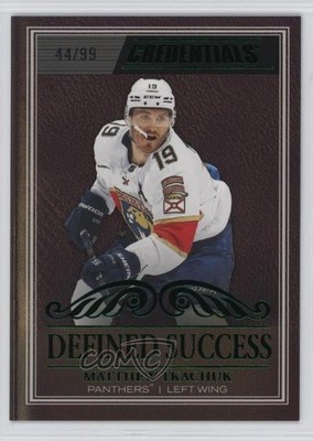 2025-26 Upper Deck Credentials Defined Success Green /99 Matthew Tkachuk 1uw9