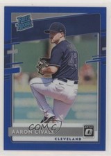 2020 Panini Donruss Optic Rated Rookies Blue Prizm 31/75 Aaron Civale #88 05db