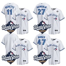 New Men's Blue Jays 2025 White 2025 World Series Stitched Jersey All Size NWT