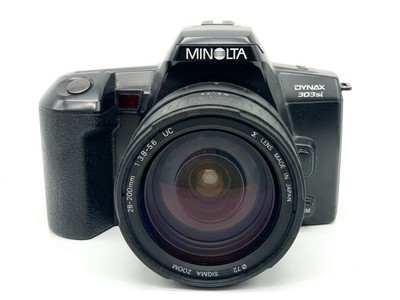 Minolta Dynax 303si + Sigma 28-200mm f/3.8-5.6 Kit Set Analog SLR 35mm Kamera