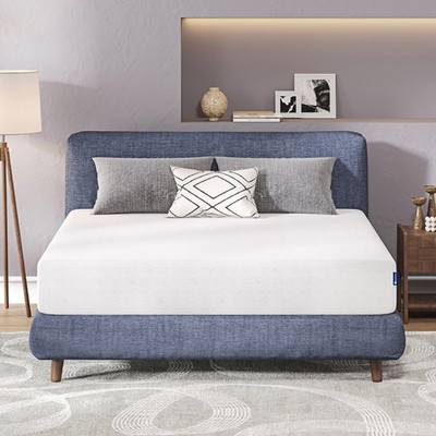 AVENCO KING MATTRESS 10'' BAMBOO CHARCOAL MEMORY FOAM MATTRESS IN A BOX - WHITE
