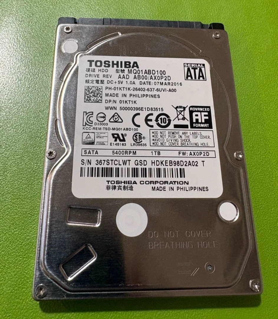 1TB SATA I 2.5