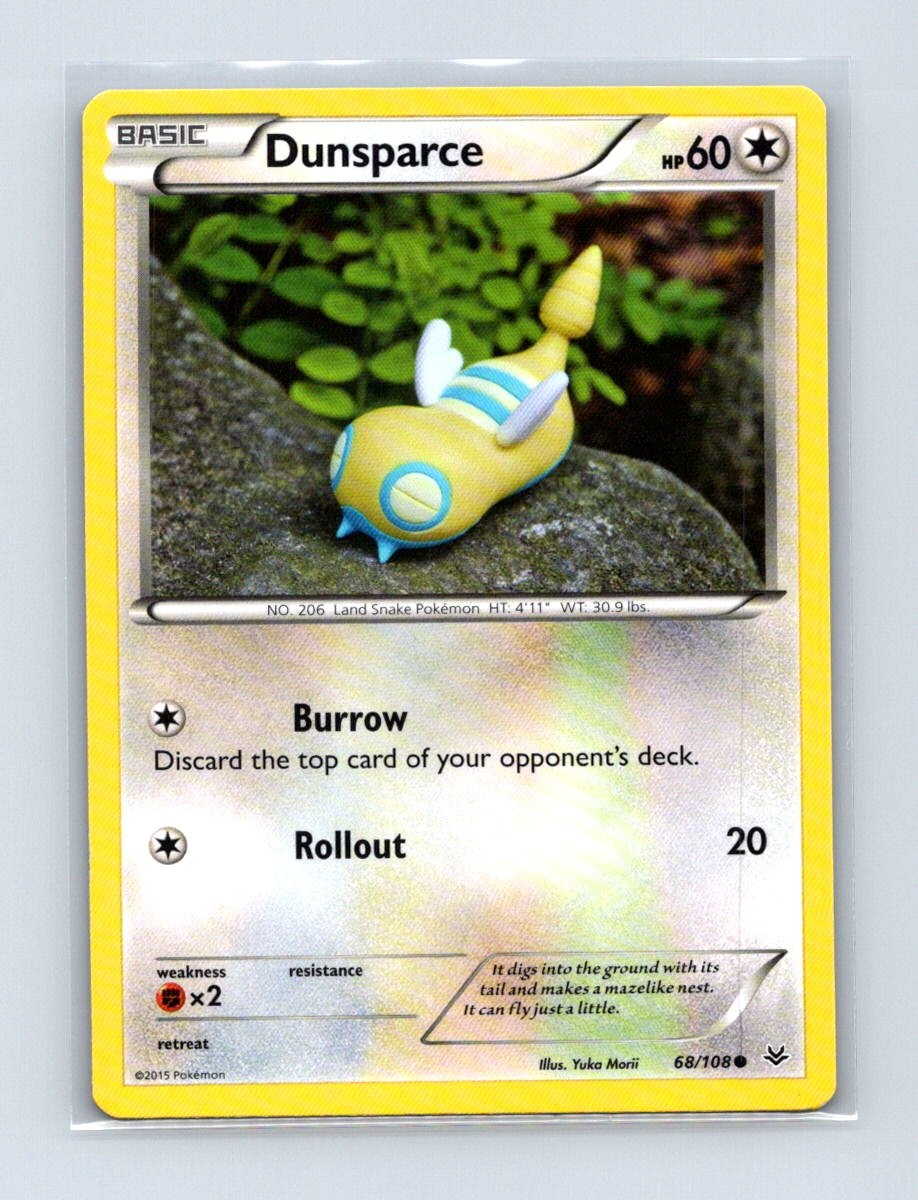 Dunsparce 68/108 Common Roaring Skies Pokemon Lightly Played