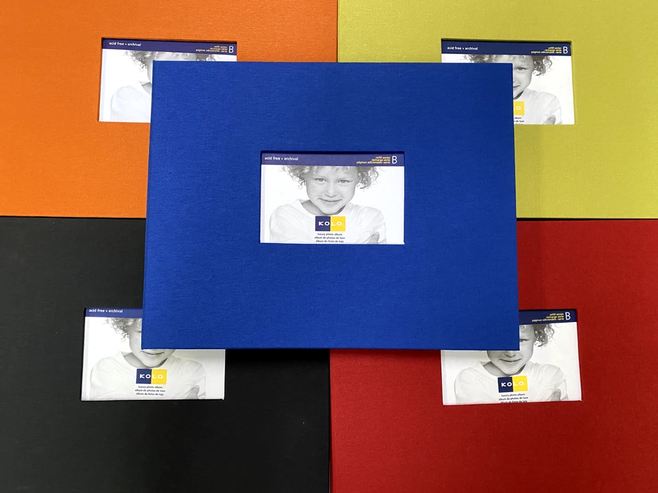 Kolo Photo Album Scrapbook 11" by 14" with 10 pages, 5 Color Options. Brand New.