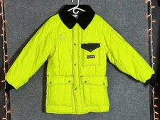 Refrigiwear Iron Tuff Jacket Mens L Green Hi Vis Polar New Embroidery 🪡USA Made