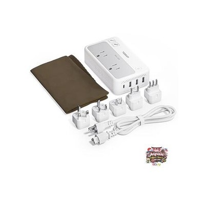 220V to 100V TESSAN C BF OL B3 Type Transformer with International Plug 1.2MA