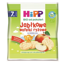 9062300130635 HiPP BIO Jabłkowe wafelki ryżowe po 7. miesiącu 30 g Hipp Polska s