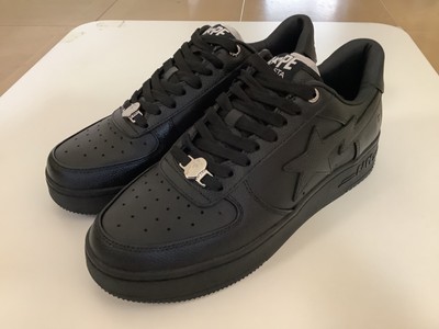 Authentic a bathing ape bape bape sta black men's US 10 new