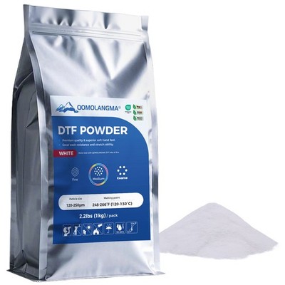 US Stock Medium TPU DTF Powder Digital Transfer Hot Melt Adhesive Powder 2.2lbs