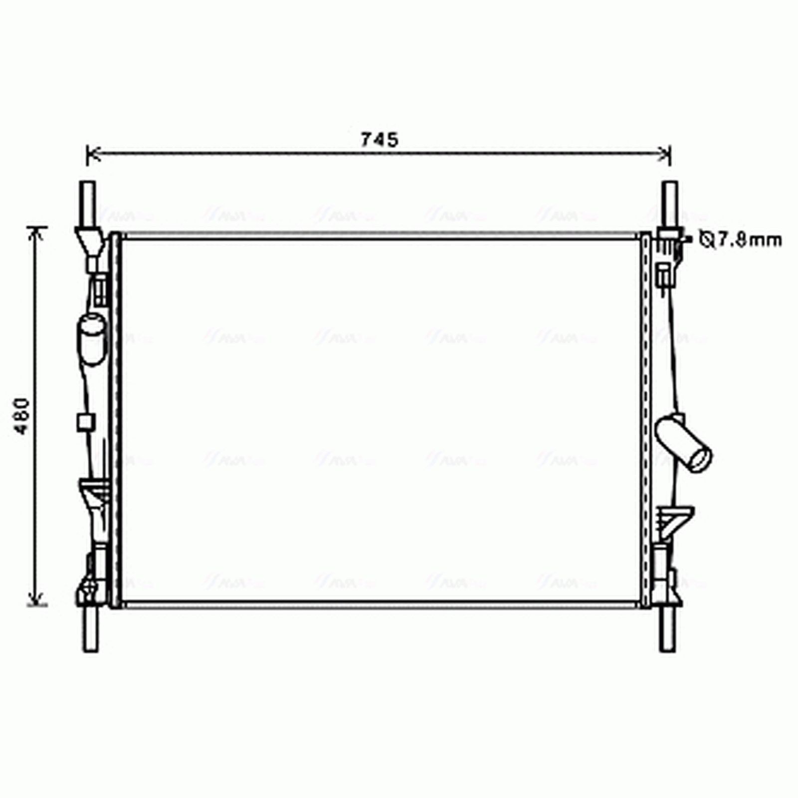 FDA2589 AVA Radiator FIT FORD TRANSIT 260 (2006) 2.2 TDCI - Image 4