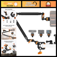 22" Magic Arm Clamp Kit - Overhead Desk Camera Mount for Photography  Videograp
