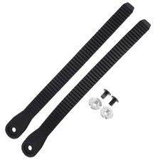 Durable Black PVC Fixing Buckle Straps for Roller Skate Replacement 2Pcs