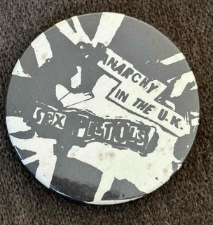 Sex Pistols Vintage 1970s Anarchy in The UK Pin Button Badge Punk