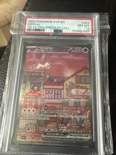 Mew EX Promo PSA 8 151 Ultra Premium Collection Black Star 053 2023