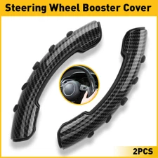 Car Steering Wheel Booster Non-Slip Cover Carbon Fiber Universal Accessories USA