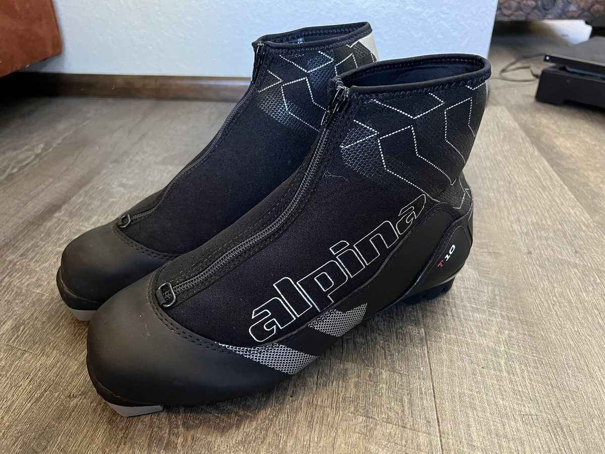 Alpina T10 Cross Country Ski Boots NNN Men's Size 42 US 8 Nordic