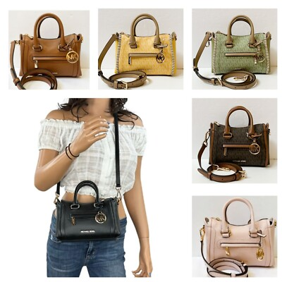 #ad MICHAEL KORS CARINE EXTRA SMALL XS TOP ZIP SATCHEL SHOULDER CROSSBODY BAG $119.90