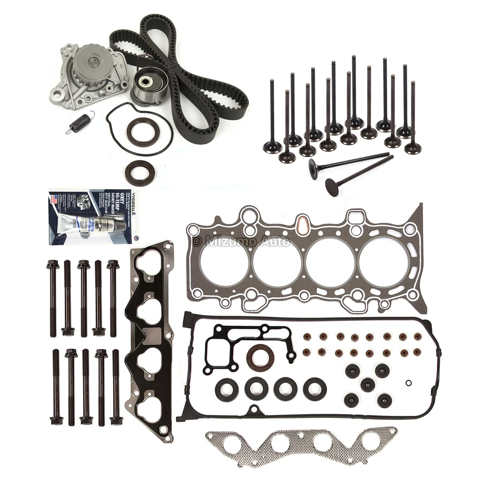 Juego de juntas de culata válvulas correa de distribución apto 01-05 Honda Civic 1.7L D17A2 D17A6 Foto 4 de 4