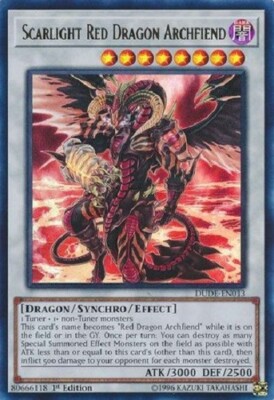 SCARLIGHT RED DRAGON ARCHFIEND *** 1ST EDITION ULTRA RARE DUDE