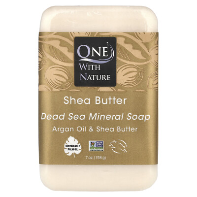 Dead Sea Mineral Bar Soap, Shea Butter, 7 oz (198 g)