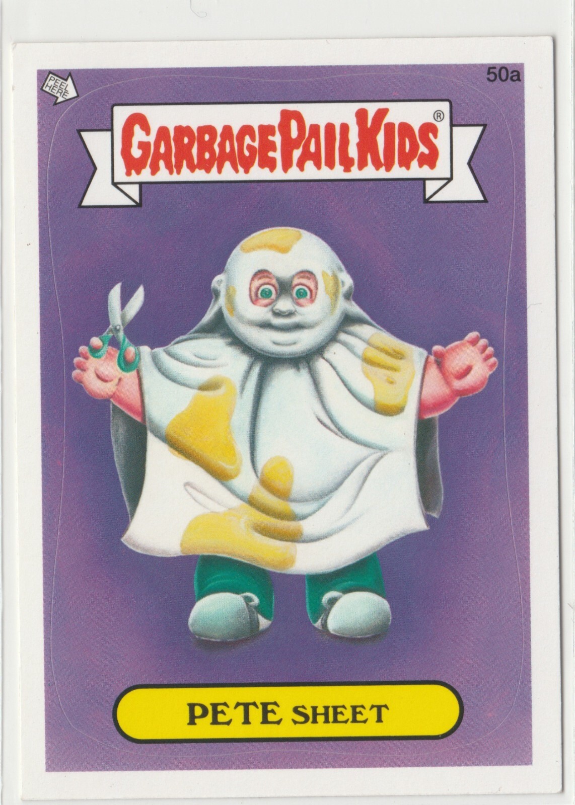 Pete Sheet 50a Garbage Pail Kids GPK 2012 Series 1 BNS1 Brand New