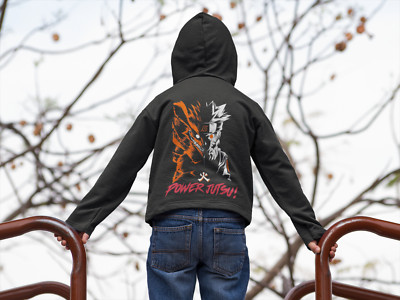 Kinder Kapuzenpullover Anime Naruto Power Jutsu Fuchs Face