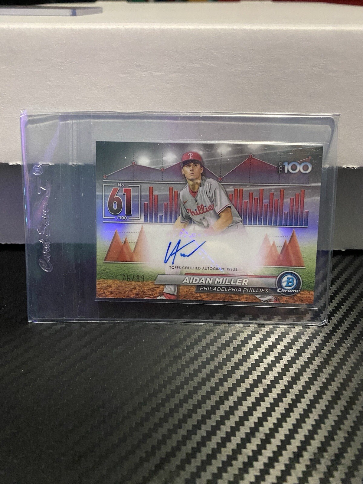 2024 Bowman - Bowman Scouts Top 100 Autograph #BTPA-61 Aidan Miller /99 (AU, RC)