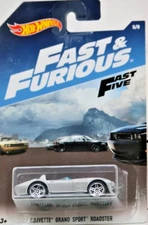 FAST & FURIOUS  FAST FIVE CORVETTE GRAND SPORT ROADSTER HOT WHEELS 1:64 Film Car