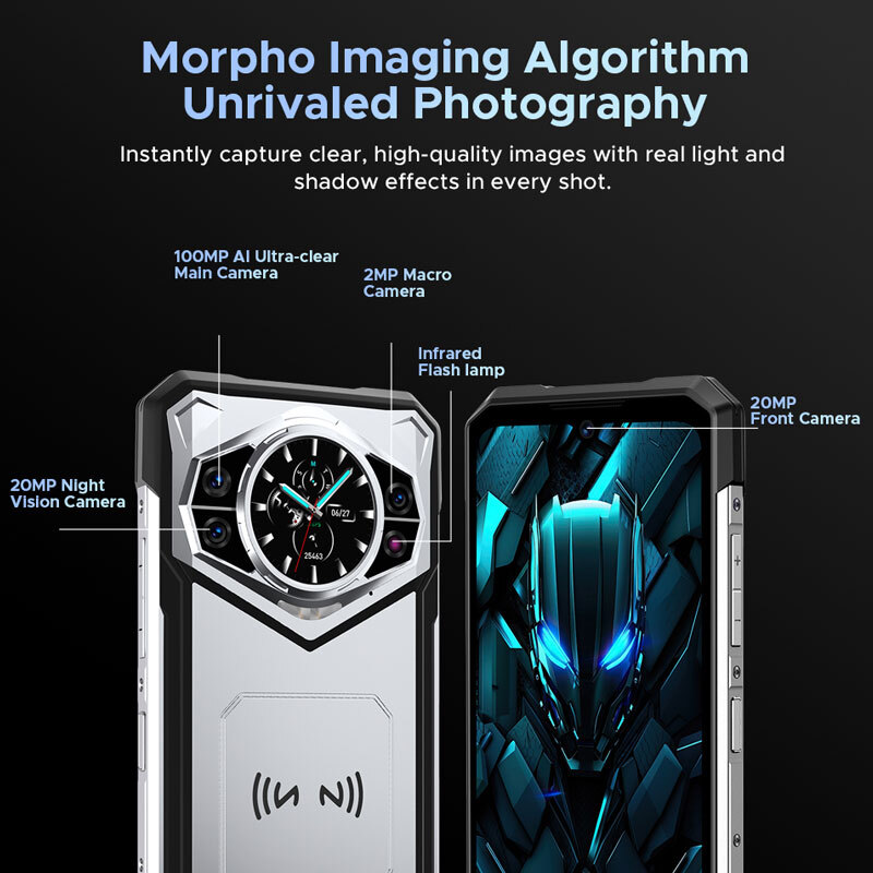 DOOGEE S200 5G Rugged Phone Dual Display Android 14.0 Outdoor