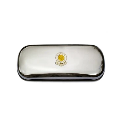 KNIGHT Leeds United Football Club Ppolished Chrome Glasses Case