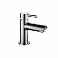 Kaltwasser Armatur Standventil Eingriff-Wasserhahn Waschbecken Bad/Wc Chrom