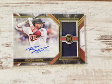 2022 Topps Museum Collection Royce Lewis Dual Relic Autograph 09/25 Twins RC
