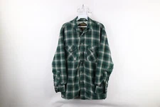 Vintage 90s Streetwear Mens Medium Distressed Thermal Lined Flannel Shirt Jacket