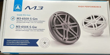 JL Audio Marine 6.5" Speakers 225w Max M3-650X-S-Gm Gun Metal Sports Grilles 2 