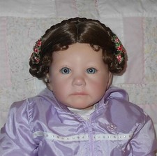 Monique SHEILA Doll Wig SIZE 14/15 LIGHT BROWN Double Braids Pinned Up PK NWT