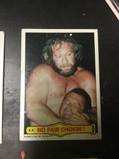 1985 Topps WWF #36 Big John Studd (poor)