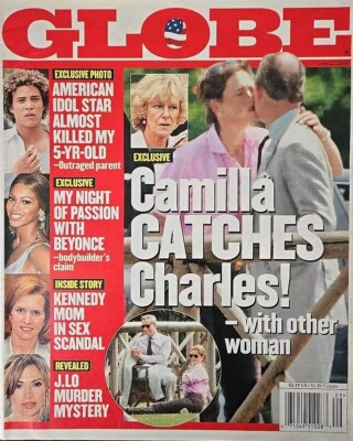 Globe Celebrity News Gossip Magazine July 22 2003 Camilla Catches Charles