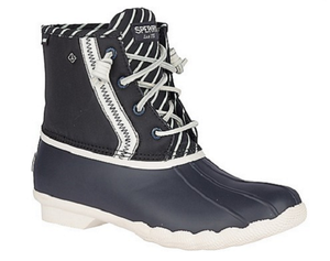 navy sperry boots