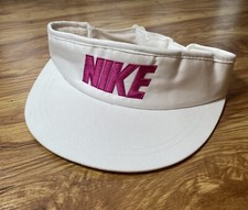Nike Vintage Visor Hat Adjustable Unisex 60s 70s Super Rare Pink White New Nike Vintage Visor Hat Adjustable Unisex 60s 70s Super Rare Pink White New