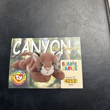 Jb20 Ty beanie babies series 2 II 1999 #160 Canyon The Cougar