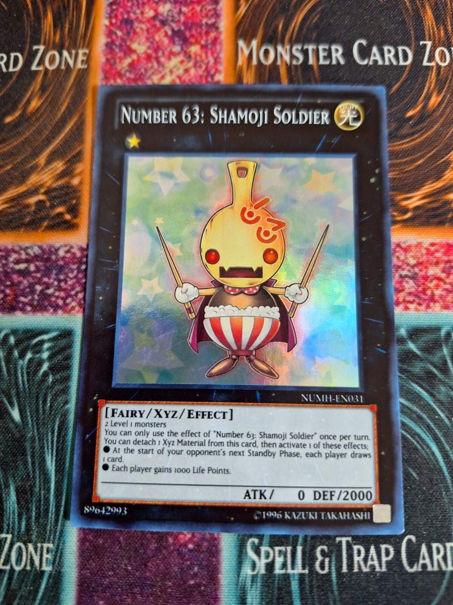 Yu-Gi-Oh! Number 63: Shamoji Soldier NUMH-EN031 Super Rare 1st