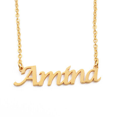 NANNA 18ct Gold Plating Necklace With Name Xmas Bridesmaid Appreciation Gifts