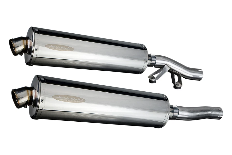 Kawasaki Concours ZG1000 1986-06 Slip On 18" Oval Stainless Exhaust Muffler Kit - Image 4 of 4