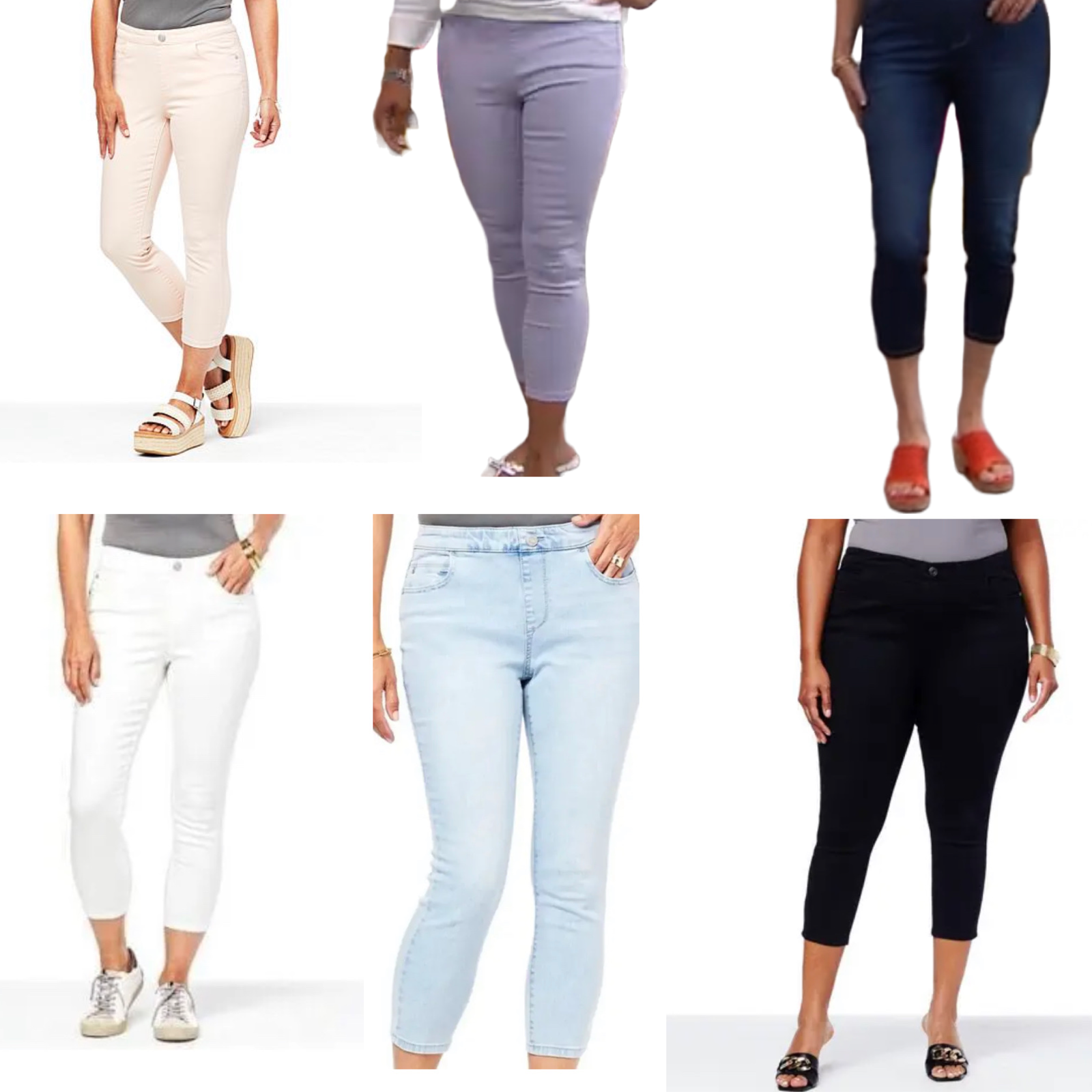 Skinnygirl Womens PullOn Cropped Skinny Jeans (Tall Fit).