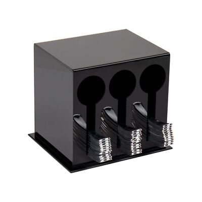 Mind Reader Utensil Dispenser Silverware Organizer Plastic Fork and Spoon DIs...